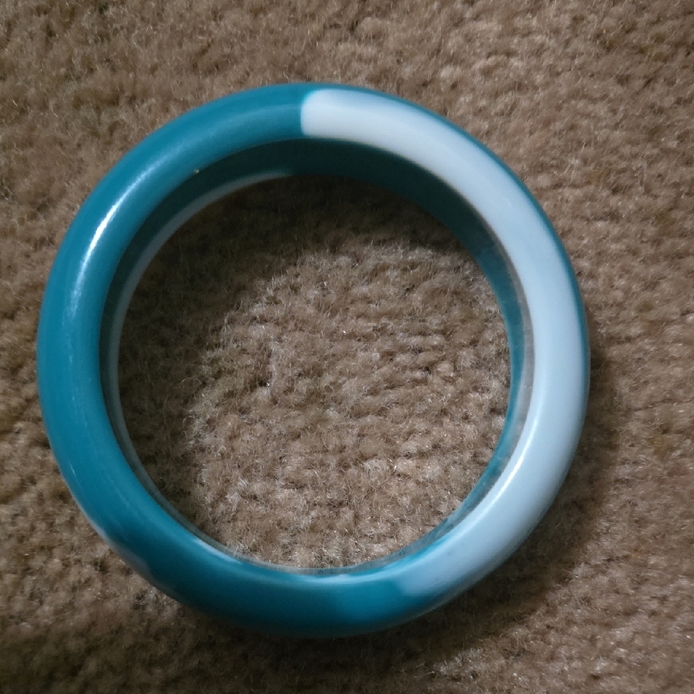 Turquoise and White Bangle